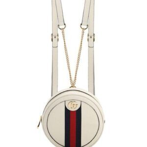 Brand new Gucci Ophidia Leather Round backpack Bag